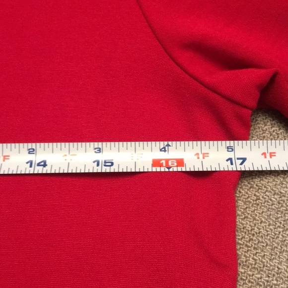 NWT $45 Christopher & Banks Red Pullover Top Tunic - Picture 6 of 8